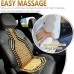 kapibala Breathable Wooden Bead Vehicle Seat Cushion, Massage Support for Car Seats, Enhances Comfort and Air Circulation